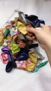 30pcs Confetti Metalic Latex Balloon Black Puple Red Blue Gold-Birthday Event Decoration Balloons