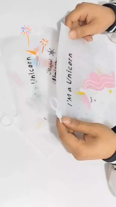 ( 6 Pcs ) Zipper Lucu Motif Unicorn & Kaktus | ZipLock Kosmetik Buram Motif Unicorn & Kaktus | ZipLock Alat Tulis ATK Murah