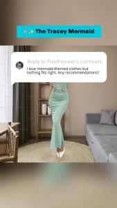 Tracey Mermaid Skirt+Top Vest For Women Free Size Fit up to Large