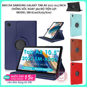 Bao da Samsung Galaxy Tab A8 2022 10.5 inch (SM-X200/X205/X207) xoay 360 độ nhiều màu giá rẻ