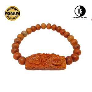 gelang kayu bajakah asli dan original ukir bunga h339