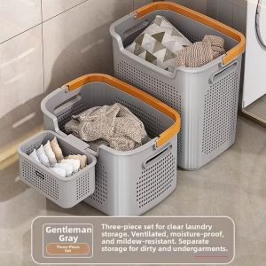 youqin | Bath Laundry Basket Dirty Clothes Organizer