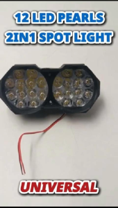 UNIVERSAL 12 LED PEARLS 2IN1 MOTORCYCLE SPOTLIGHT MOTORCYCLE LIGHTINGS ACCESSORIES