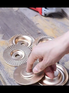 Universal Woodworking Grinding Disc Durable Titanium Carving Rotary Sanding Wheel Three Styles Easy Installation Practical Polishing Shaping Rotary Disc Professional Multipurpose Angle Grinder Accessories Wood Carving Polishing Processing Hand Tools