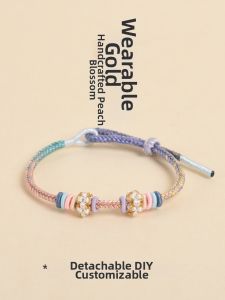 Handcrafted Gold Beads Bracelet Jewelry Gift