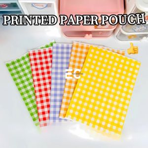 EC 100Pcs Pastel Color Greaseproof Paper Bag Pouch Food Wrapper Sandwich Pouch Food Pouch