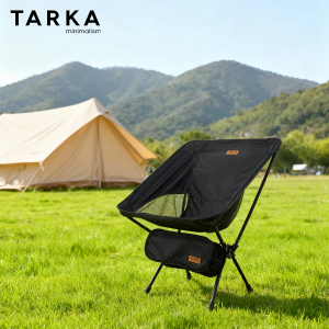 TARKA Camping Folding Chair Moon Chair Outdoor Lightweigt Foldable Seat Travel Fishing Chair Garden Party Picnic Camp Supplies