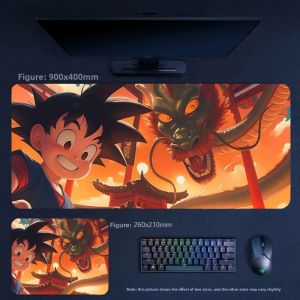 Bandai | Boys Mouse Pad High-quality Printed Animation Dragon Ball Goku Series Leather Mouse Pad Large Size Non-slip Decorative Table Pad
