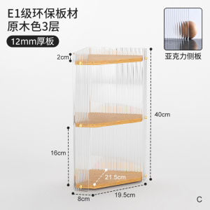 Acrylic Corner Wall Mounted Multi-Layer Bookshelf Triangular Stand Storage Organizer Modern Minimalist Design Home Furniture