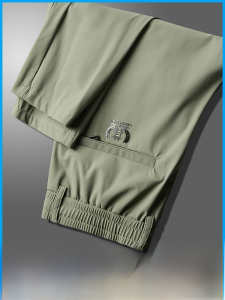 Quần Dài Thể Thao Nam Mùa Hè Mỏng Rộng Rãi Bằng Lụa Băng Nhanh Khô Nhanh Mát Mẻ Thoáng Khí Quần Dài Thường Ngày Cho Thanh Thiếu Niên