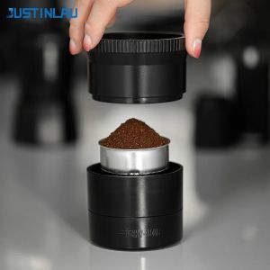JUSTINLAU Cyclone Coffee Powder Dispenser for Moka Pot Adaptive Height Coffee Distributor Reusable Powder Leveler Barista Tools