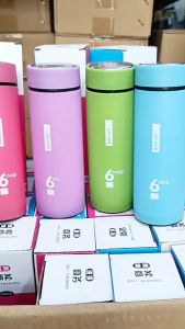 Bình Nước Giữ Nhiệt Lõi Thủy Tinh Six Oup 400Ml Tiện Dụng