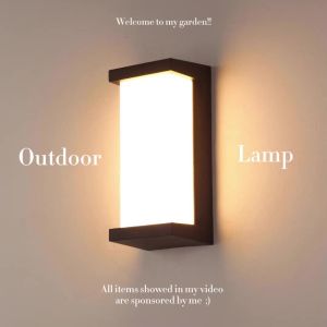 LUCKYLED 24W LED Waterproof Wall Light Outdoor Light LED Lampu Dinding Garden Corridor Warm White