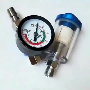 spray gun regulator BONUS FILTER - manometer pengatur tekanan angin alat semprot cat spray gun