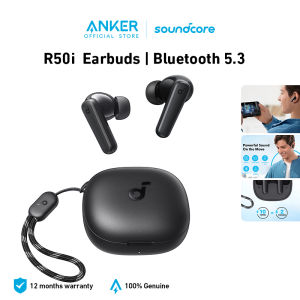 Soundcore by Anker R50i True Wireless Earbuds Big Bass Bluetooth 5.3 30H Long Playtime Water-Resistant 2 Mics for AI Clear Calls 22 Preset EQs-A3949