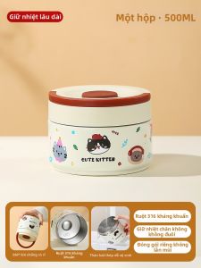 YOULUNMEI | Hộp Cơm Giữ Nhiệt Chống Rò Rỉ Xách Tay Mini Cho Bé