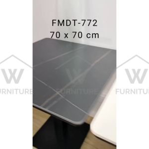 WFURNITURE Cafe table Sintered Stone/ Dining Table/Meja makan kafe /Meja Kopi / Stone Table/Balcony/ Restaurant Hot pot餐桌