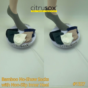CITRUSOX Bamboo No-Show Socks with Non-Slip Inner Heel (25-28 cm EU 41-45) #mensocks #moccasins #oxford #derby #1327