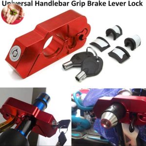 Universal Metal Motorcycle Scooter Handlebar Grip Brake lever Security Lock Anti Theft / GRIP LOCK / MOTORCYCLE LOCK /MOTORCYCLE ACCESSORIES