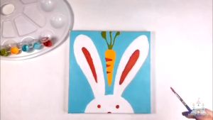 melukis anak Canvas Painting By Number / Melukis Mewarnai Kanvas Nomor Prakarya Anak 30X30