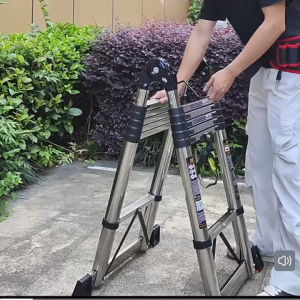 Suminoe telescopic ladder/A-type foldable multi-functional thickened ladder aluminum alloy ladder adjustable multifunctional ladder household ladder portable ladder