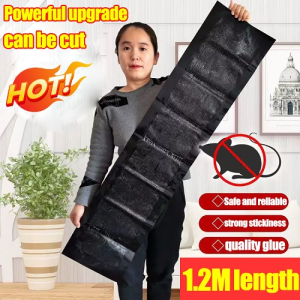Japan Mouse cant escape Mouse Trap Sticky Board Sticky Mice Glue Trap Super Sticky Mouse Trap Catcher Rodent Killer 1.2M Strong Stickiness Waterproof and Moisture-proof Sticky Lasting Can Be Bent and Cut Arbitrarily Rat Trap for Big Rat Killer for Home