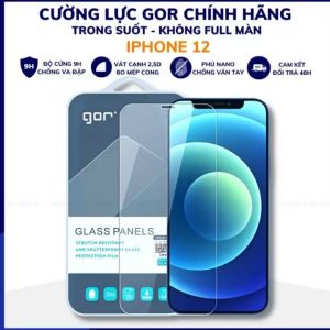 Bộ 2 kính Cường Lực GOR Iphone 16 Pro Max/16e Plus/ 15 14 13 12 11 PRo Max/XSMax/XR