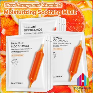 HB Face Mask Hydrating Moisturizing Skincare Blood Orange and Vitamin C Soothes Skin