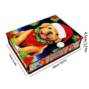 Hộp Đựng Tranh Kim Cương Phong Cách Mandala - Hộp Đựng Trang Sức Thiết Kế Cổ Điển Hộp Đựng Đồ Thủ Công Để Bàn Hộp Đựng Đồ Trang Trí Acrylic DIY
