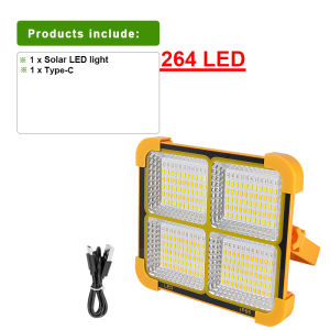 Portable Solar Camping Light 10000000LM LED Rechargeable Lamp Cordless Flood Lights Searchlight Work Emergency Power Failure