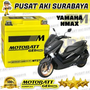 ACCU NMAX OLD MOTOBATT MTZ7V 12V 7AH AKI KERING MOTOR YAMAHA N-MAX OLD 150 AEROX LEXI MT 250 LEVI WR 250 F GTZ7V YTZ7V