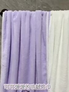 Sanrio ชุดผ้าขนหนูและผ้าเช็ดตัวกำมะหยี่ปะการังแบบหนา | กระโปรงอาบน้ำแสนสบาย | หมวกเป่าผม | ต้องมีสำหรับใช้ในบ้