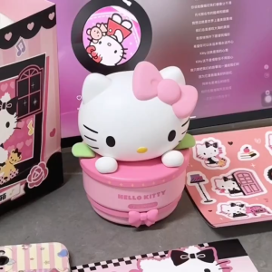 Sanrio Hellokitty Mini Bluetooth Speaker Super Bass Sound Desktop Decor for Girls Birthday Gift Anime Themed Toy & Hobbies