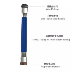 Kitchen Gas Stove Cleaning Brush Powerful Stain Removal Multi-Function No Dead Angles Small Steel Brush for Stove And Oven