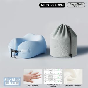 JICHAOKE | Memory Foam U-Shaped Travel Neck Pillow L