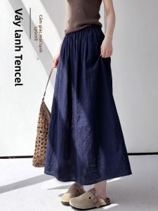 XIANYIJIAO | Váy Xòe Mùa Hè Kiểu Mới cho Size Lớn từ Vải Linen và Tencel
