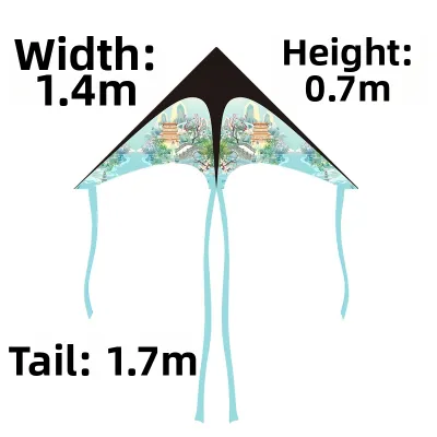 2025 New Sky Rainbow Kite Beginner Adult Children Easy Fly Entry Level Kite with Line Wheel for Light Breeze Kite Flying