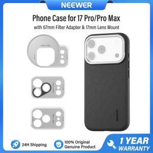 NEEWER Phone Case for 17 Pro/Pro Max with 67mm Filter Adapter with 17mm Lens Mounts & T Mount Lens Backplates PA133/PA134