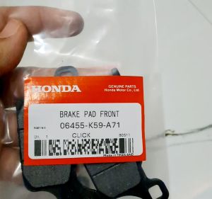BRAKE PAD HONDA CLICK125 VERSION 2 HONDA CLICK150 THAILAND PARTS 06455K59A71 LJME GENUINE