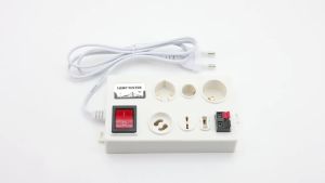 RYSJM | Bộ Kiểm Tra Điện Áp Bóng Đèn LED Có Màn Hình Hiển Thị Phích Cắm EU Dùng Cho E27 B22 E14 Hộp Kiểm Tra Nhanh Thiết Bị Tìm Cầu Chì