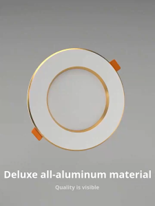 LED Downlight Aluminum Power Pin Light 5W/7W/9W/12W Tricolor Energy-Saving 80% Home/Commercial Embedded LED Panel Light