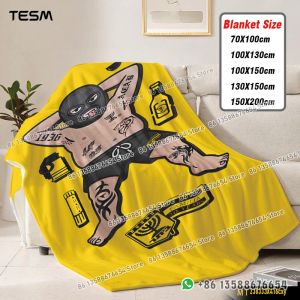 TESM Ultra-Soft Flannel Blanket All Seasons - Perfect as Kids Bedding Bed Cover Mattress Pad Summer Air-Conditioning Blanket