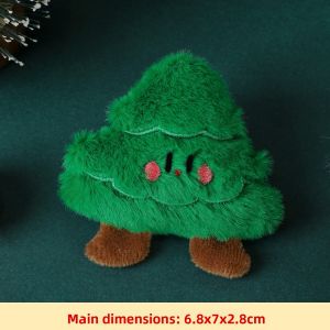 LONGKUI | Christmas Decoration Santa Snowman Wreath Doll Plush Pin Gift