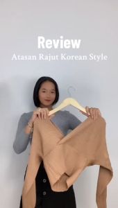 AJWShop [XG] Atasan Wanita Rajut Lengan Panjang Korean Style Kekinian Import Premium | Kaos Wanita Korea | Baju Rajut Lengan Panjang Impor | Atasan Wanita Korean Style Rajut Premium Import Lengan Panjang Model Terbaru Kekinian
