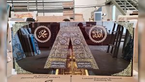 Lukisan Porcelain 5D Lafaldz ALLAH Muhammad Diamond Painting 50 Model Terlengkap - Dekorasi Ruang Tamu Dinding Elegan dengan Sentuhan Kaligrafi