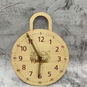Custom Engraved Clock Personalised Wood Clock