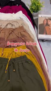 BAGGY PANTS CRINKLE AIRFLOW PREMIUM/AIRFLOW PANTS BB 40/85KG/CELANA BAGGY CRINGKEL UNTUK BB 40/70KG JUMBO/CELANA TERBARU BAHAN AIRFLOW / CELANA LUNA CRINGKLE AIRFLOW