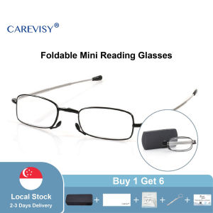 (Gift for parents) CAREVISY Mini Foldable Reading Glasses Presbyopic Presbyopia Glasses Far Sighted Glasses Spectacles for Adults Men Women