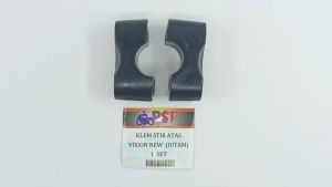 Klem Stir Atas Vixion New Hitam (Harga Per Set Isi 2) - Dudukan Jepit Jepitan Stang Setang Stir Seti