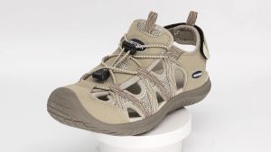 GRITION Women Outdoor Sandal Summer Trekking Shoes Flat Sandals Closed Toe Non-Slip